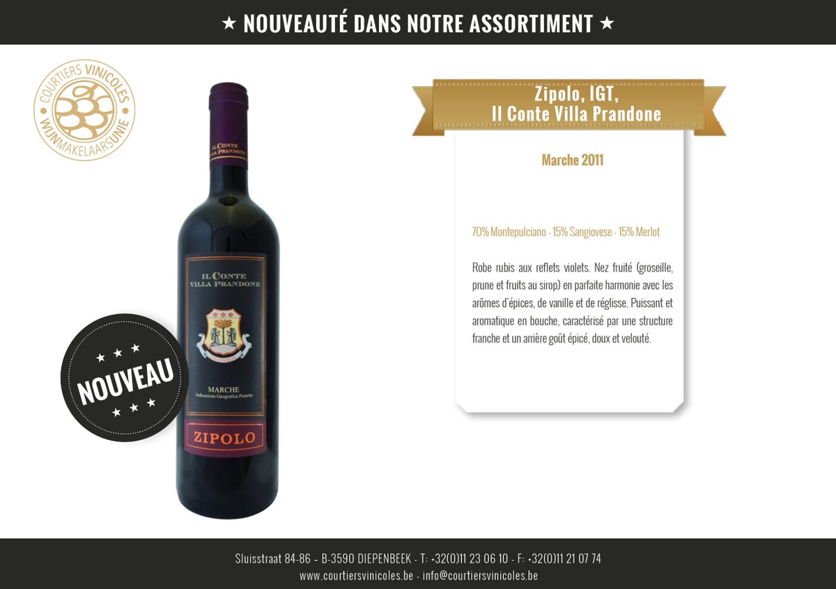 Nouveauté dans notre assortiment ! Commandez ici!: coliscadeaux.be/assortiment/vi…
@Il__Conte__