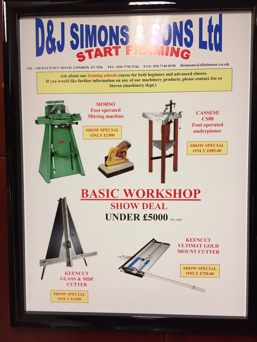 Learn to #frame with DJSimons! We even provide #lunch #london #art