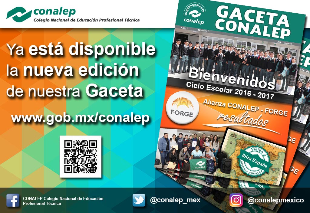 CONALEP_Mex's tweet photo. Te invitamos a leer la  #GacetaCONALEP https://t.co/zwUzrGQeiG https://t.co/CSDRnzRv9W