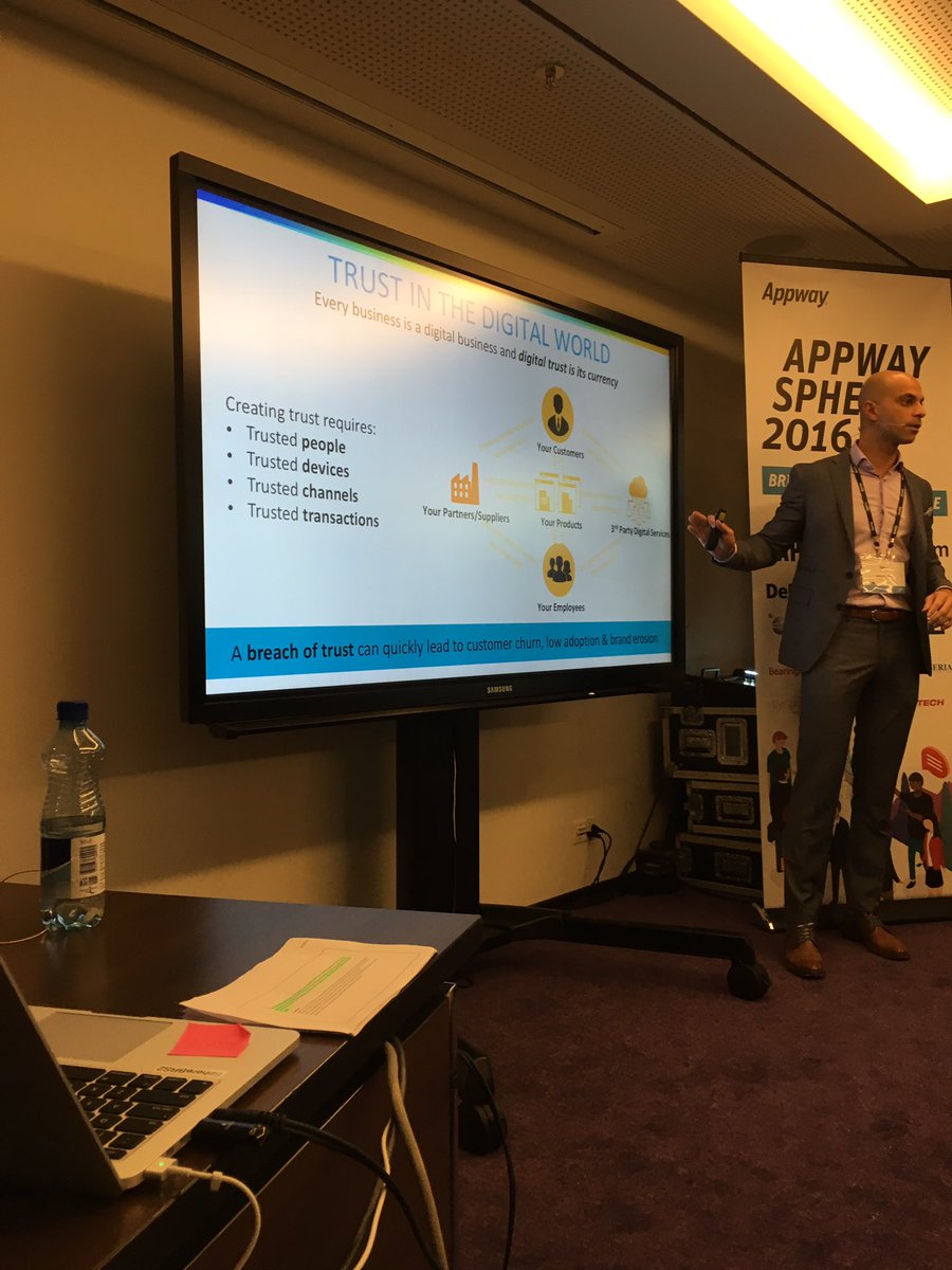 marie_donner's tweet photo. @eSignLive hitting the stage with #digitaltrust @YazanAlwaid #AppwaySphere https://t.co/ZufeHEdRAa