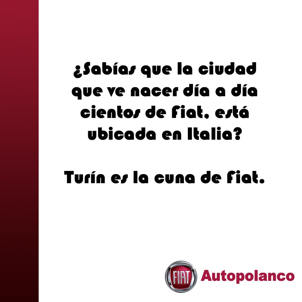 FiatAutopolanco's tweet photo. Y nosotros lo agradecemos. #SoyFiat https://t.co/qq1ZFqSn8U