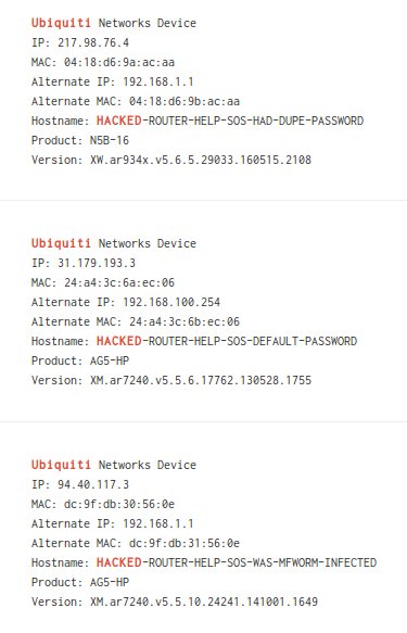 The person compromising these Ubiquiti devices is kind enough to say how the device was vulnerable :)