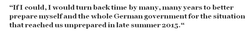 alauraschneider's tweet photo. This is what Merkel ACTUALLY said yesterday, and not that she regrets her open-door policy. https://t.co/ToLQtXWlOG