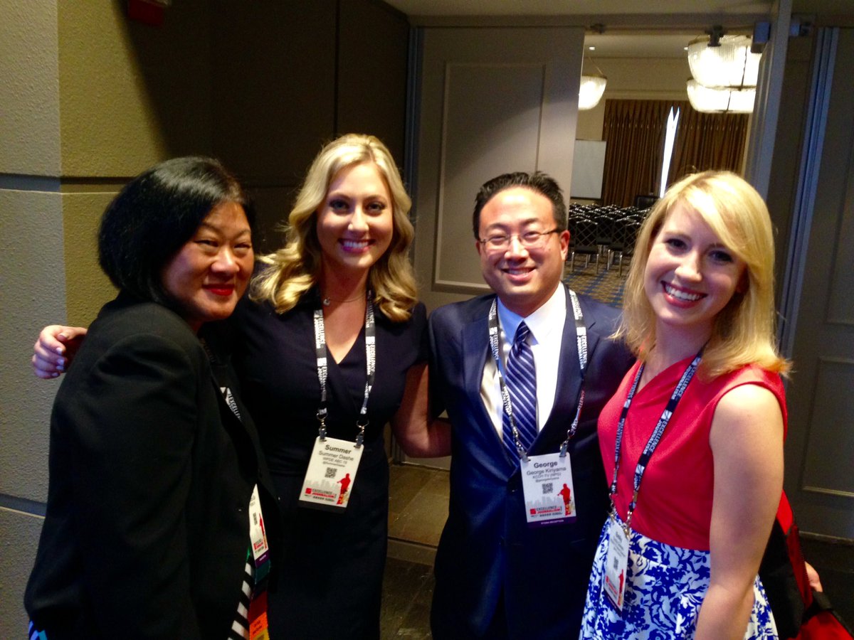 SummerDashe's tweet photo. The #SanFrancisco crew! Great to see you, @NewsGin, @georgekiriyama, and @Emily_Reporting! #FormerInterns @RTDNA https://t.co/5TEWYTAItP