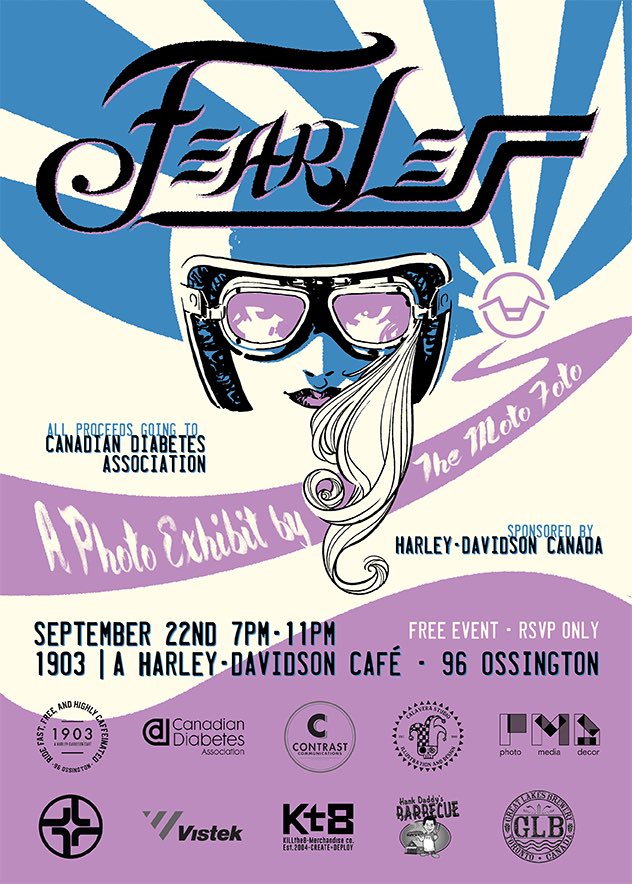ContrastCanada's tweet image. We're proud to be involved in a great event Thursday PM promoting female empowerment &amp;amp; motorcycling. #FearlessTO @DanLimPhoto @HarleyCanada