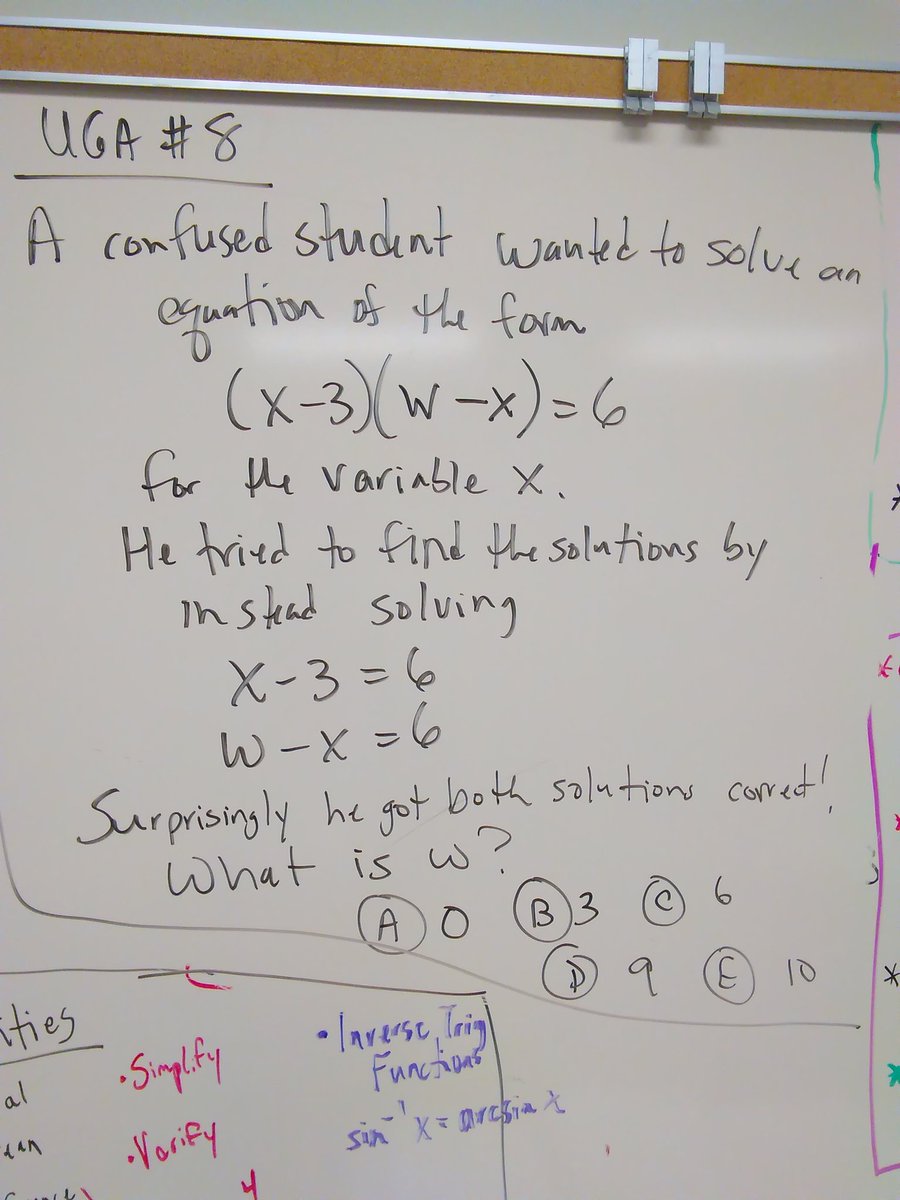 MrLewisNOHS's tweet image. Math Team problem of the day @Titanupbig got the last one #mathtitans #whocanfigureitoutfirst