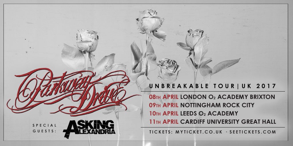 UK! We're hitting the road in April with <a href="/parkwayofficial/">Parkway Drive</a>! Tickets here; po.st/DCVHRA