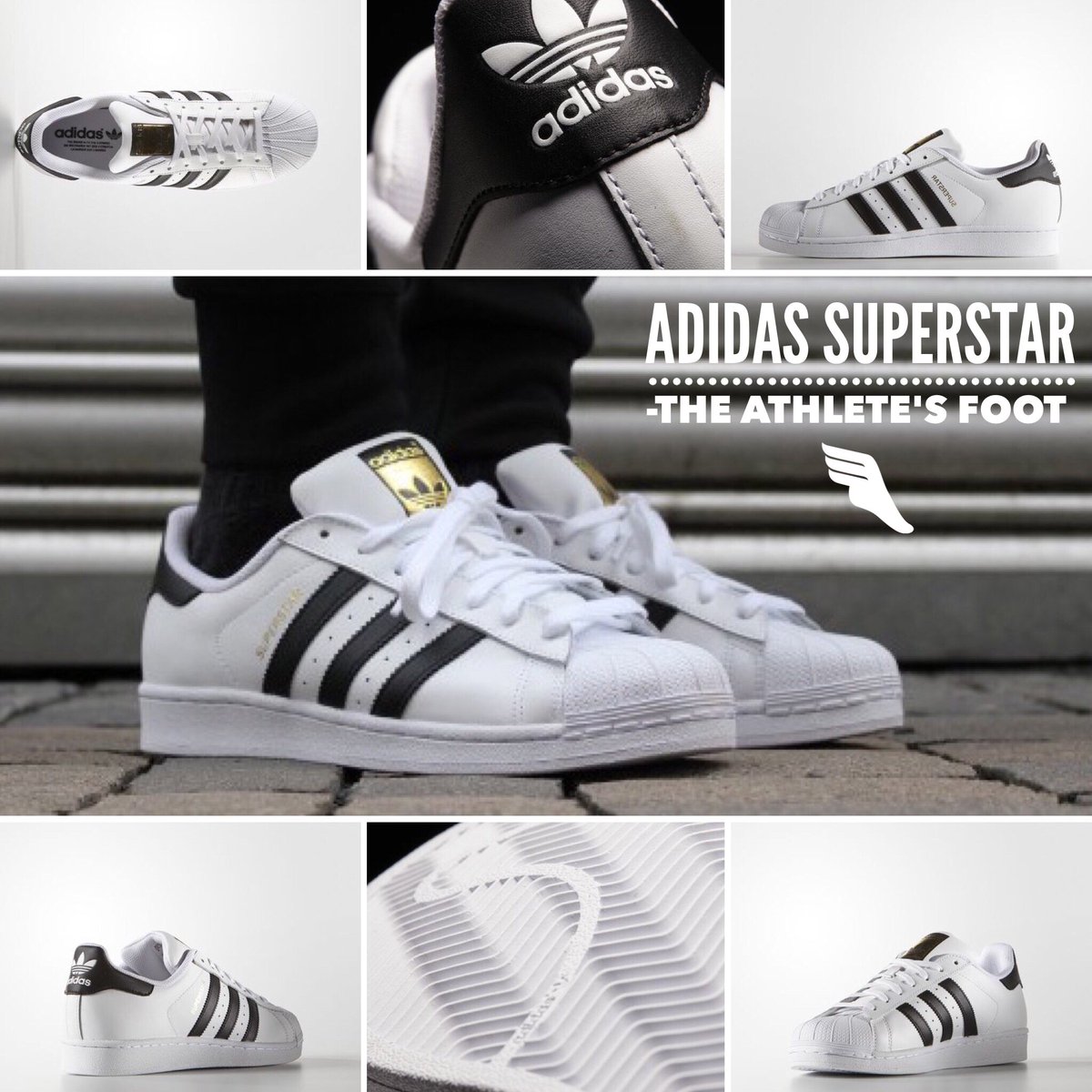 adidas superstar athlete foot