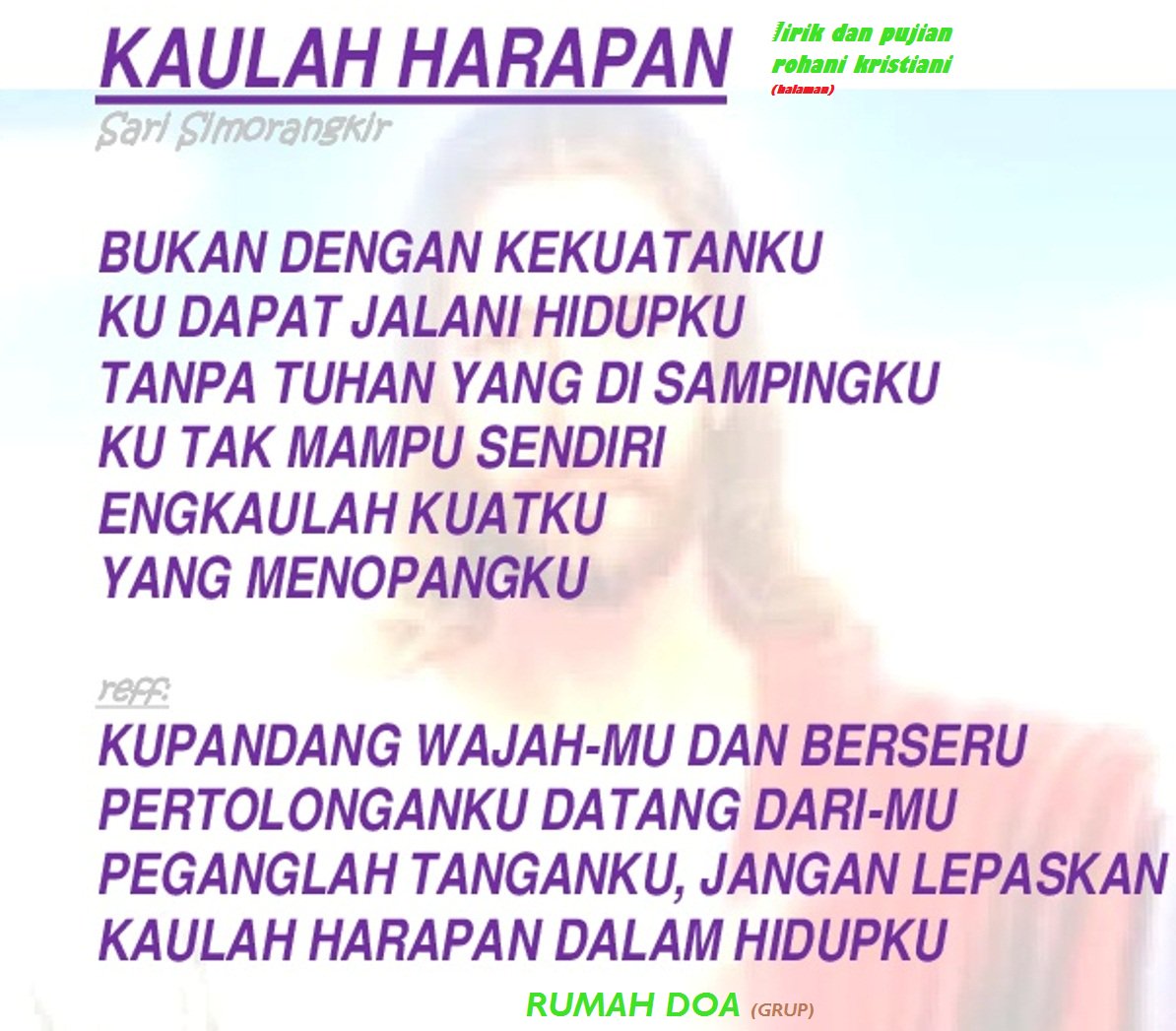 Kupandang Wajahmu Dan Berseru – Kita
