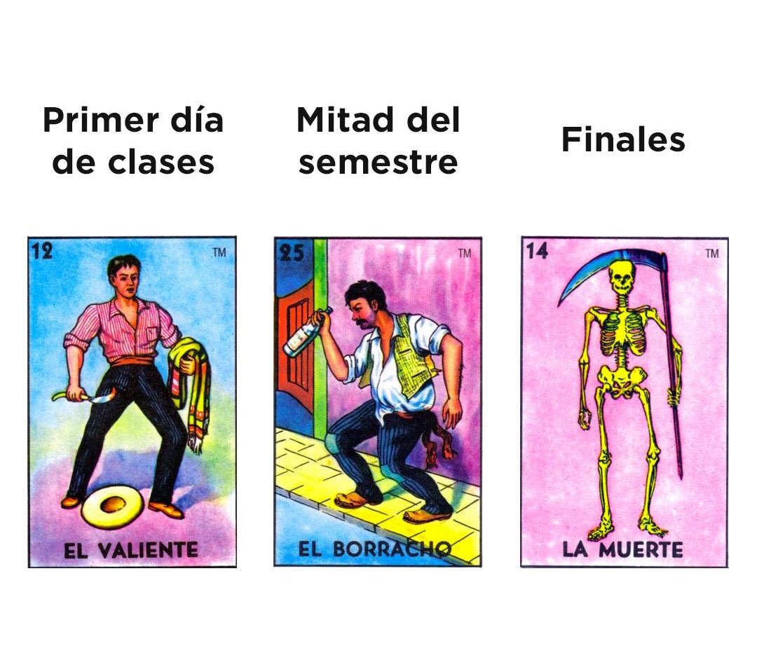 PuenteLaPigua's tweet photo. Yo, en el semestre. https://t.co/DZipaiPdFi
