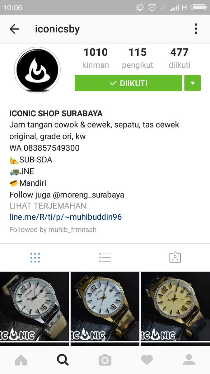 Follow ig @iconicsby guys Disana bnyak jam tangan yg modis Yg pas dengan selera2 anak muda Dijamin stylex mkin keren