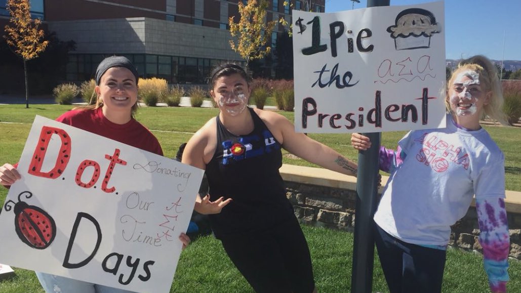ASA_CMU's tweet photo. Today we raised money for our philanthropic partners by letting people on campus throw pie in our faces. It's was wonderful. βΊοΈπ° #DOTdays https://t.co/43j6OfgiL7