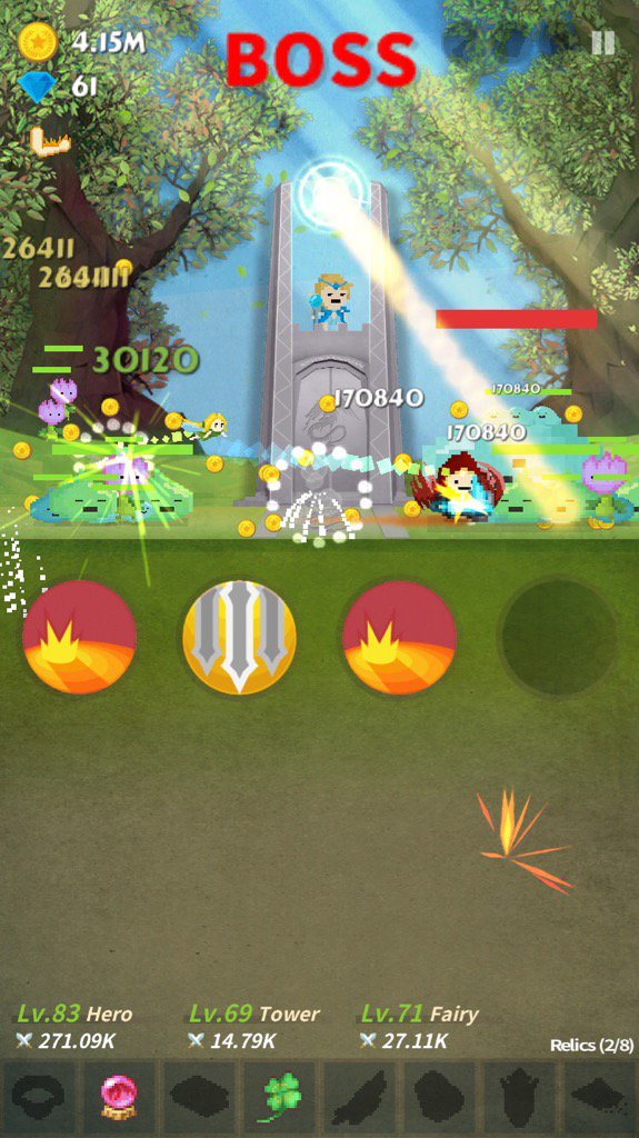 strack2716's tweet image. 216 taps to beat this boss and his minions!
Can you do it with less?
#TapQuest game.nanoo.so/tapquest