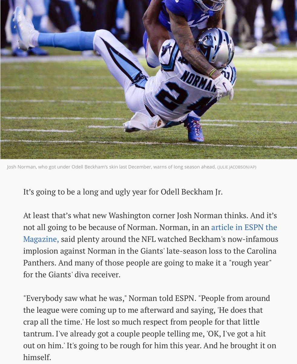 NinoBeige's tweet image. Josh Norman said Odell was gone have a rough year (In Aug)....and it&apos;s only Week 5  #NotFunAnymore
