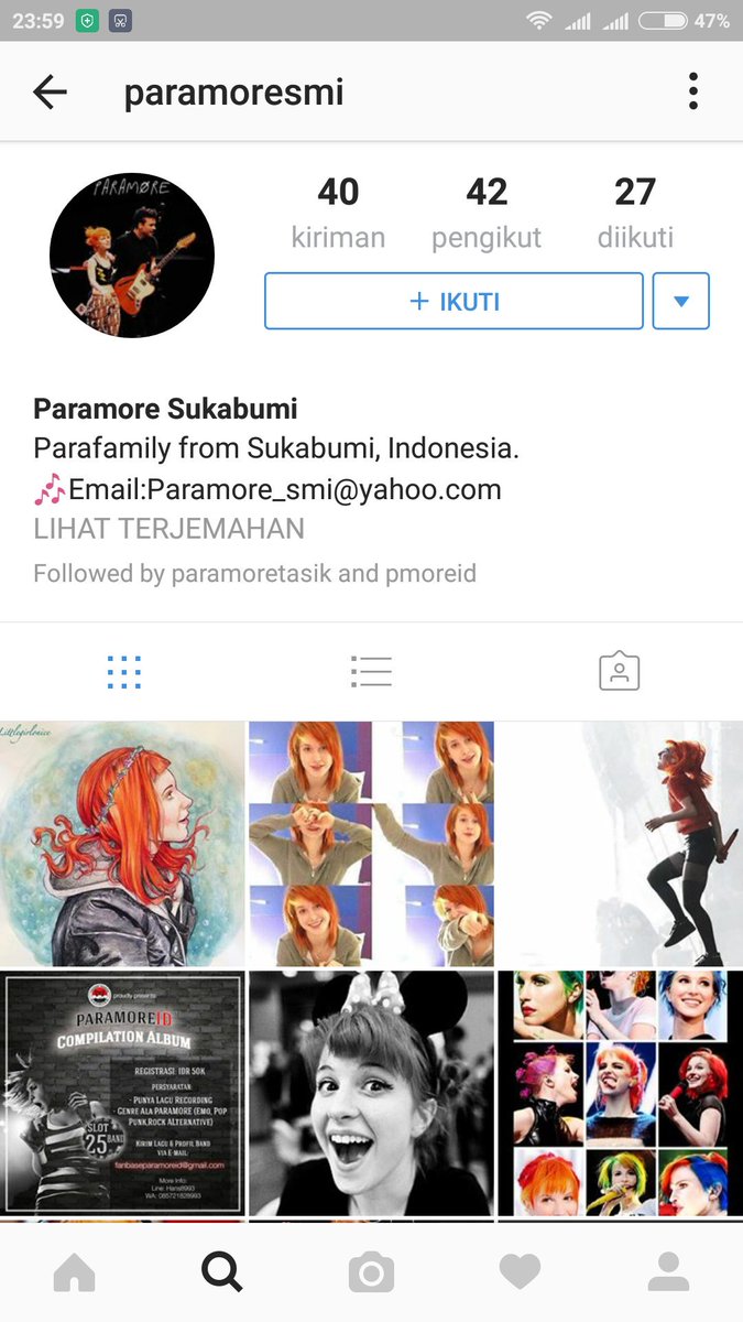 Siang guys, selamat beraktifitas semuanya,, ada yg dah tau ig nya <a href="/paramoreSMI/">Paramore Sukabumi</a> (sukabumi) di follow yah guys,,