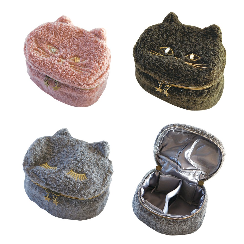 Toffy 雑貨 Na Twitteri ふわふわ感がかわいい ネコモチーフのポーチシリーズ カラーによって表情が異なる目やまつ毛は クリアビーズでキラり かわいいだけじゃなく 機能面にもこだわったポーチは毎日活躍できるアイテムです ネコ 猫 ポーチ マルチ