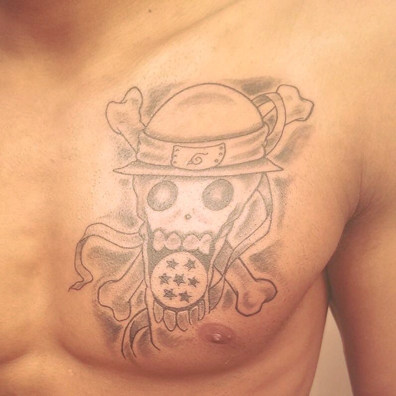 One Piece x Naruto x DBZ Tattoo : r/OnePiece