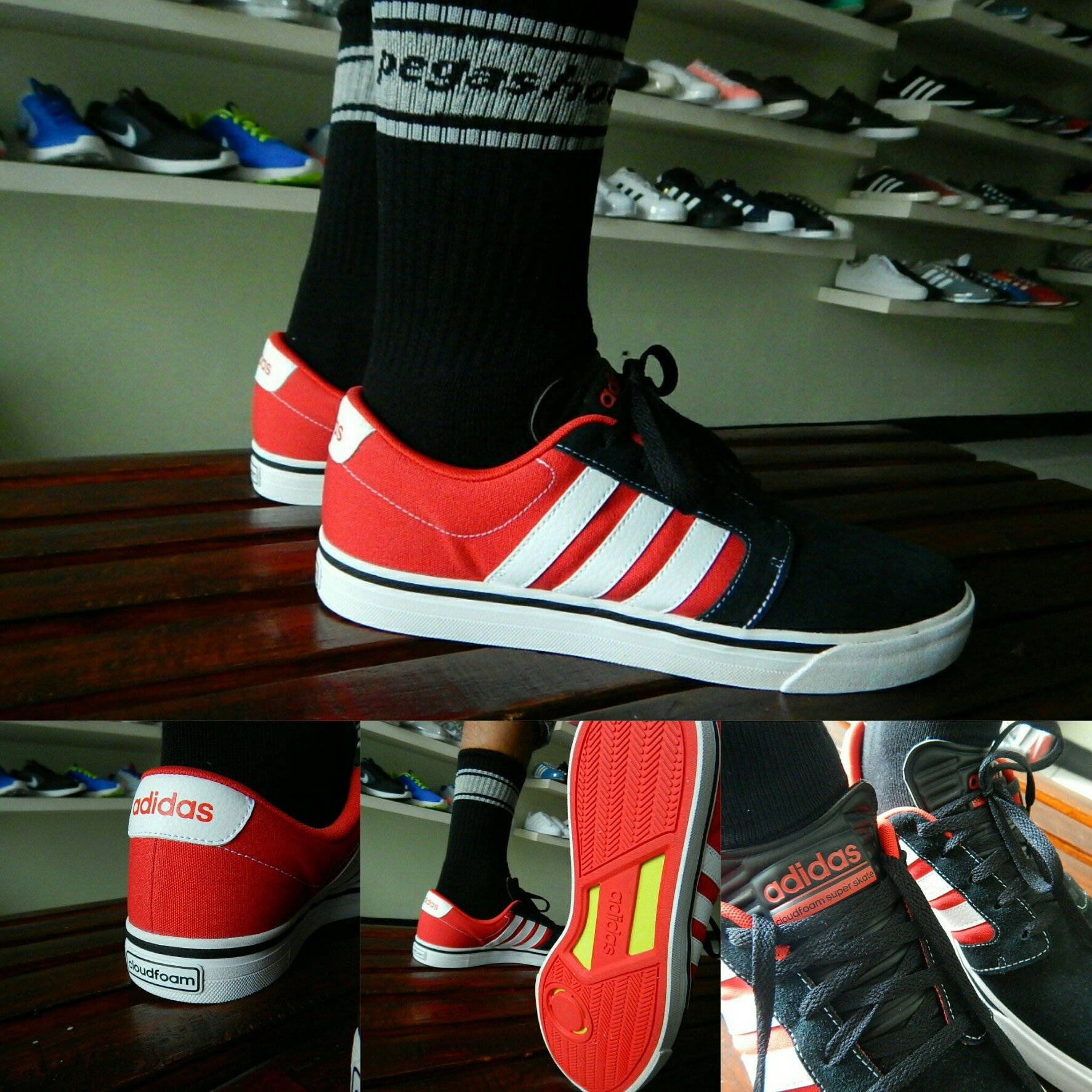 Pegashoes on Twitter: Neo Cloudfoam SuperSkate Size 44 Original Made In Indonesia. Box Replaced #adidassuperskate #adidasneo / Twitter