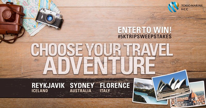 HCCMIS's tweet image. The #5kTripSweepstakes is live! You could win a $5,000 trip to Reykjavik, Sydney, or Florence! Enter Now: bit.ly/2du7Wto