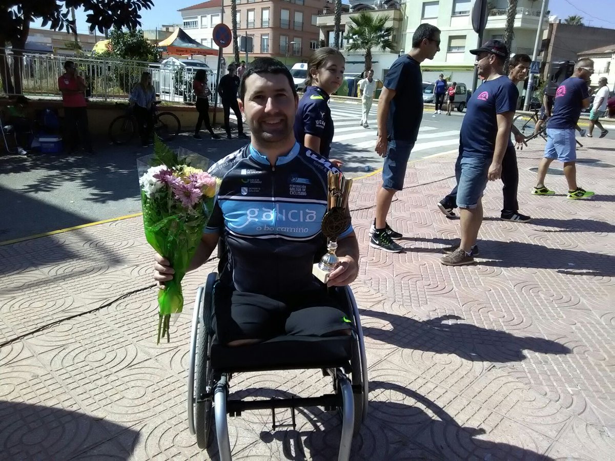 Iván Montero, del <a href="/CCRiazor/">CLUB CICLISTA RIAZOR</a>, finalizó la Copa de España de ciclismo adaptado como subcampeón en MH5