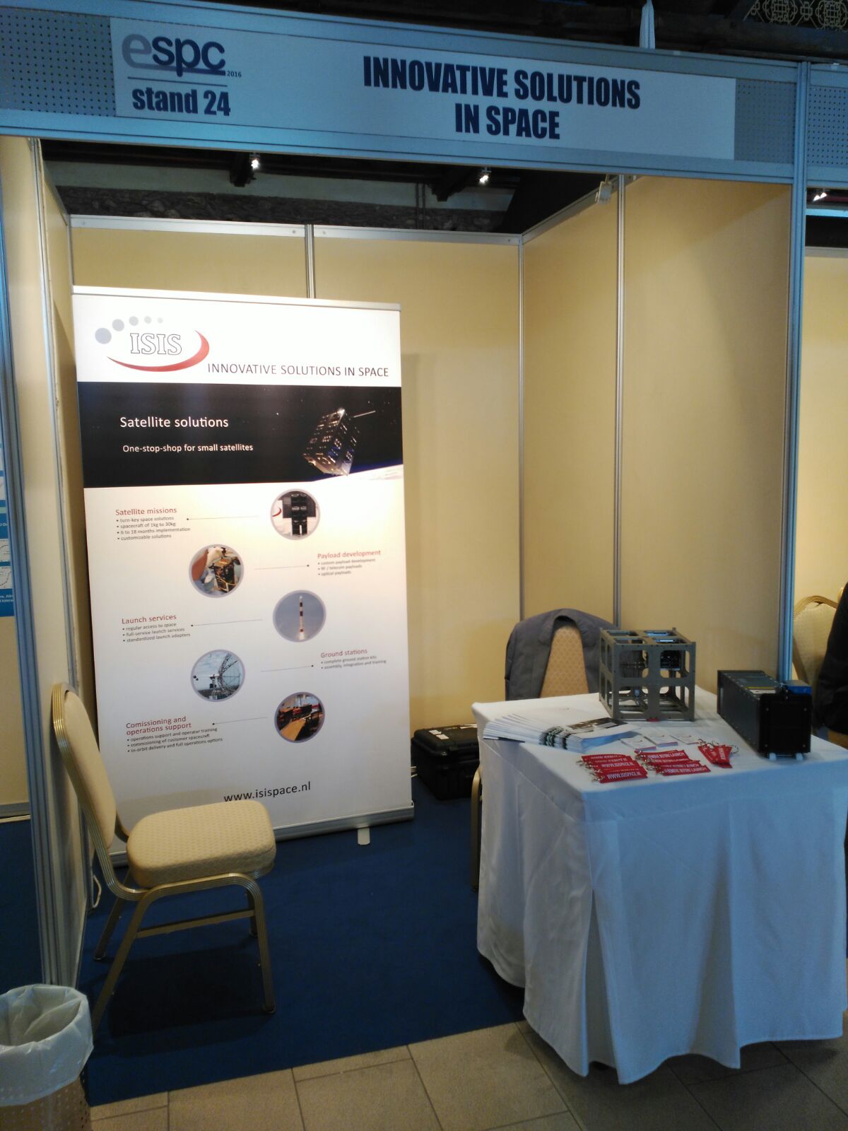 ISISPACE Group on Twitter "Just finished setting up our booth for the