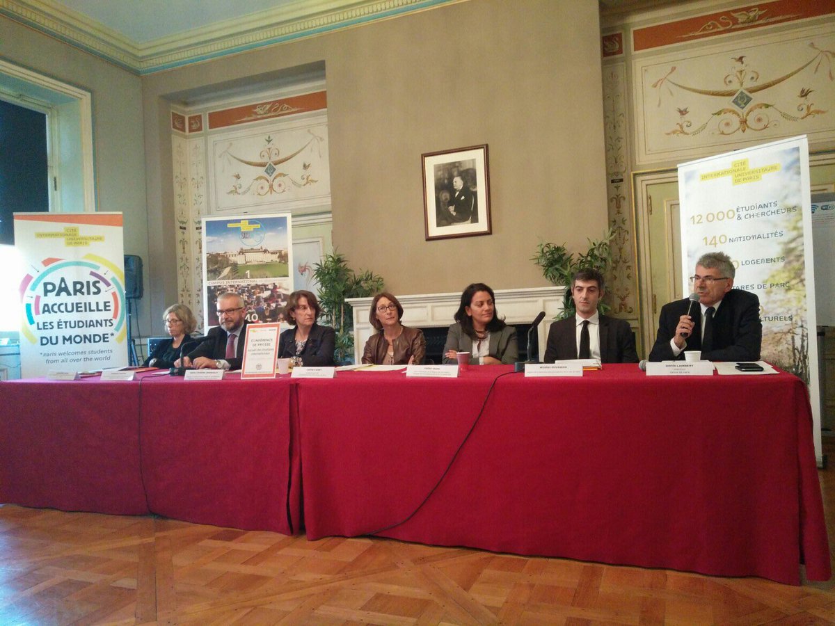 Accueil des étudiants étrangers: les acteurs de l'accueil des étudiants du monde présents ce matin à la CiuP pour la conf de presse annuelle
