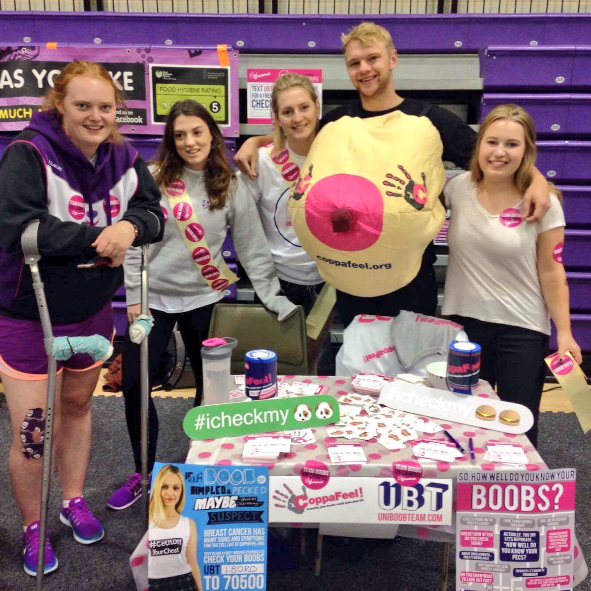UBTLboro's tweet image. Check out the boob team spreading love at the activities bazaar yesterday 🍉🐶 @CoppaFeelPeople @KrisPoB