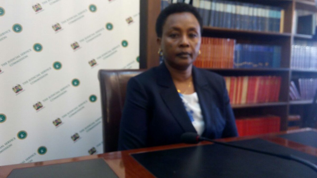 inooroke's tweet photo. Justice Mwilu: Judicial Service Commission needs to give three positions to women in the Supreme Court. #DCJinterviews https://t.co/m5ayr3ZRAU