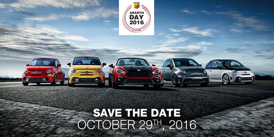 Abarth در توییتر Abarth Day 16 Takes To The Track On Saturday 29th October On Four European Circuits Simultaneously T Co Sdfcvy18bk T Co Sqclvtep