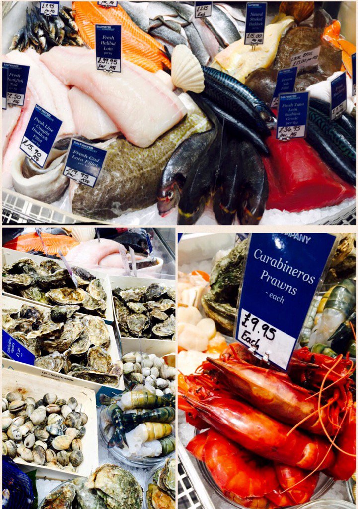 Lovely Selection today,Halibut, Cornish Sardines, Eyemouth Brill, Lobsters, Gambero Rosso, Sashimi Grade Tuna etc