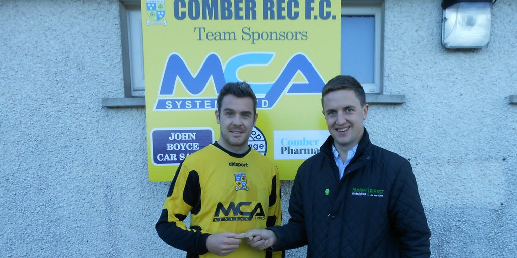 mashdirect's tweet photo. Congrats to our #MashDirect Man of the Match ⚽ from #ComberRec after their 5-2 #WIN over #Ardstraw at the weekend! #IrishCup https://t.co/qKVXDO1BG6