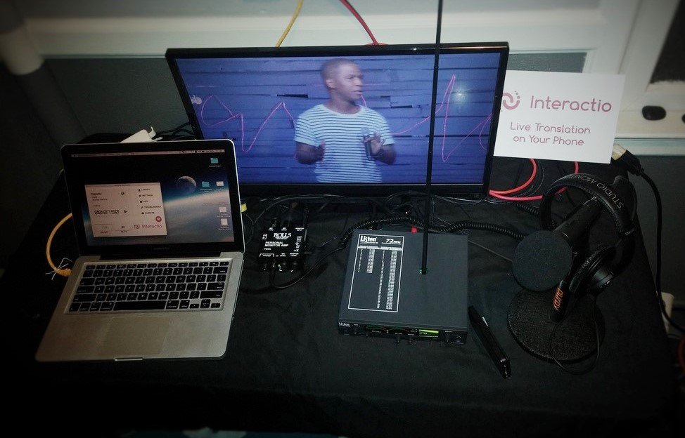 InteractioApp's tweet photo. Did you know that #Interactioapp can be used with traditional #simultaneous #translation system? #translationapp #innovations #eventaudio https://t.co/4eWokjAa0d