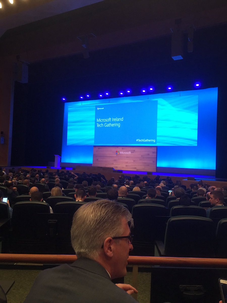 dccahalane's tweet image. Waiting on @satyanadella to hit the @Microsoftirl stage #techgathering