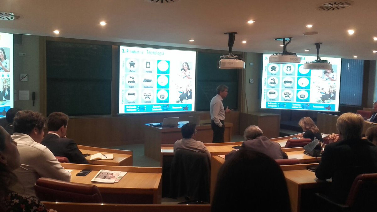 Techminology's tweet image. #IESEDigitalBrands @abel_linares hablando de la evolución tecnológica y como afecta a los #empleos