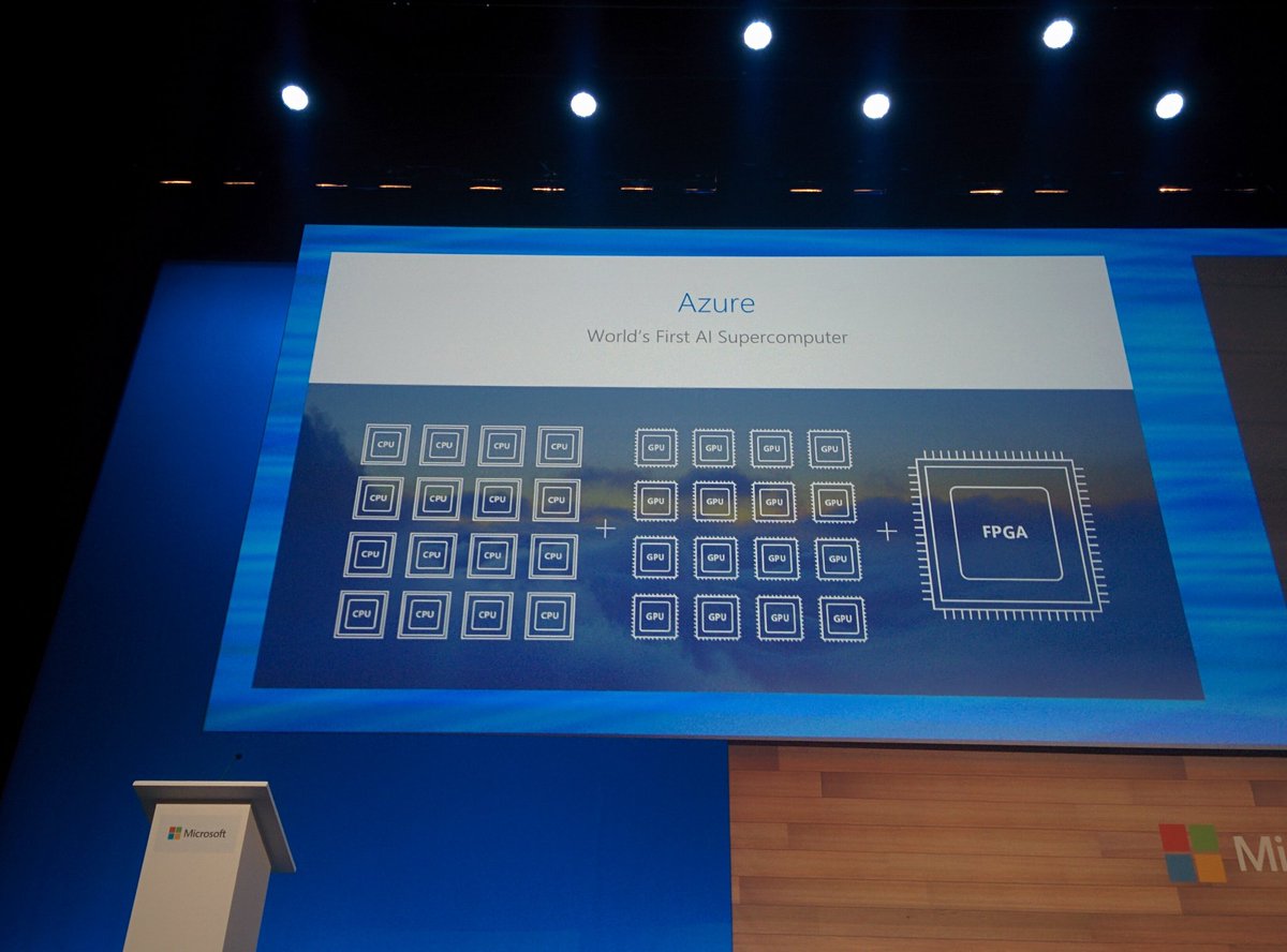 MarkXA's tweet image. Azure is the &quot;world&apos;s first AI supercomputer&quot;. Nobody mention Skynet ;) #TechGathering