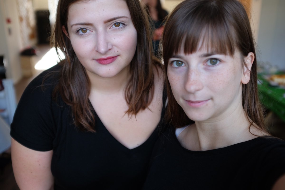 Today me and <a href="/olasitarska/">Ola Sitarska</a> protest against limitations of women rights in Poland. #czarnyprotest #blackprotest