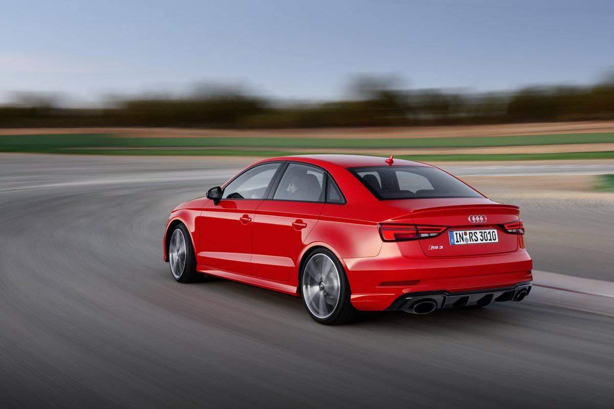 RidgewayAudi's tweet photo. At 0-62mph in just 4.1 seconds, the new #RS 3 Saloon would get our week off to a flying start! 😍 #mondaymotivation https://t.co/IkF0DY63Wf