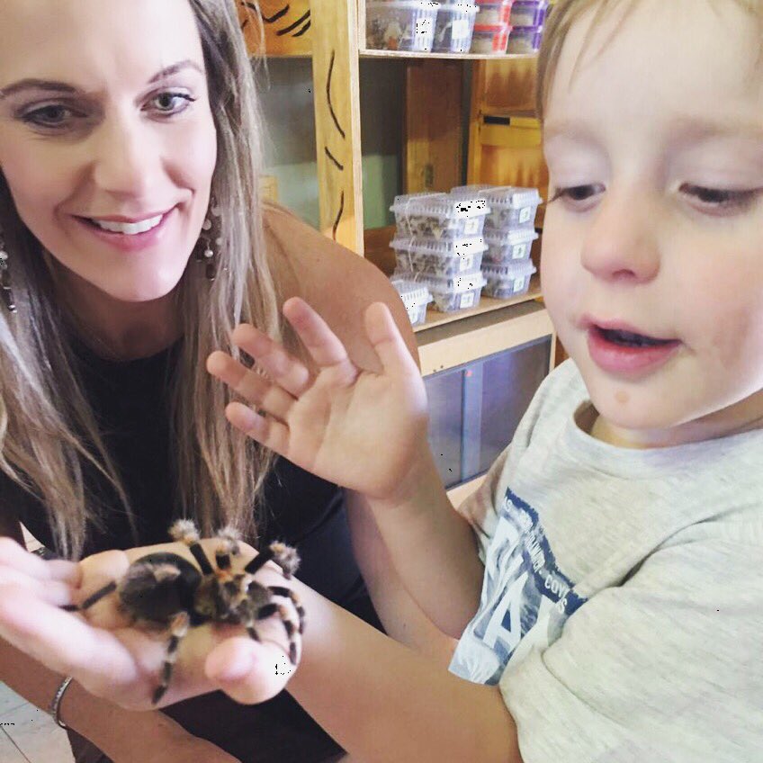 marcellealliso1's tweet photo. #awesome day with my #son #pets #spiders #FearlessConf https://t.co/JTTWso04Vr