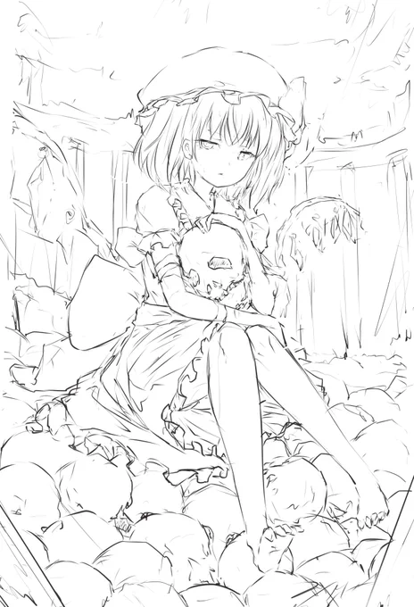 あの夢の中に誰もいない -下書き 
#東方 #フランドール・スカーレット 