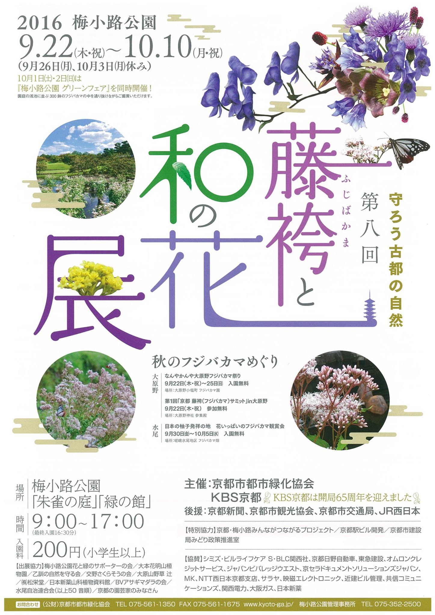 توییتر 婦人画報の京都 در توییتر 藤袴と秋の和の花展 梅小路公園 秋の七草のひとつで 薄紅色の 可憐な花が心を和ませる藤袴 藤袴のほか 京都の希少植物など約160種の和の花を集めた展示会が梅小路公園にて開催されています T Co Nvv4hkkqm7