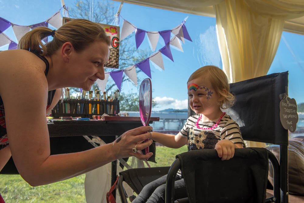 Face Painting at <a href="/BalmahasBraw/">Balmaha's Braw</a> #Balmaha #FamilyFun #LochLomond