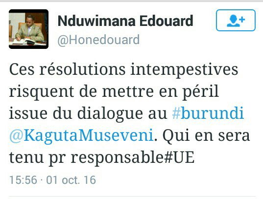 rugbob78's tweet photo. #Burundi En réaction à la résolution du #CDH33,Bujumbura procède au chantage et semble menacer je ne sais qui..👇👇👇 https://t.co/bzrnrAFQZq