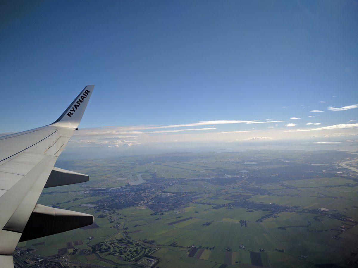 MathMango's tweet image. I returned home from the Netherlands this morning using Ryanair. Beautiful day to fly!