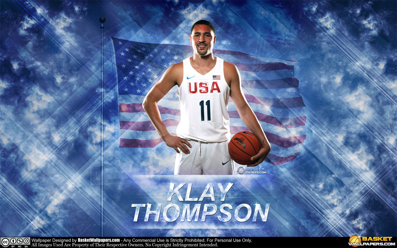 Basketball Association player Klay Thompson Golden State Warriors Desktop  wallpapers 1920x1080