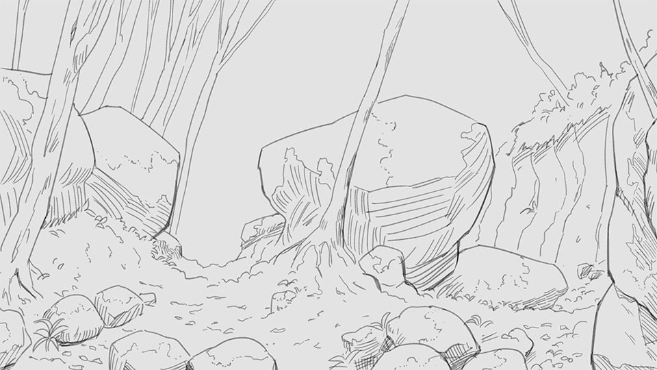 #yurijam progress! Zetsubou wrote 3/5 scenes and I did more BG layouts! My project is pretty short but will hopefully have a lot of art!