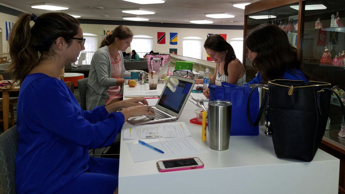 ekslibrary's tweet photo. #ItsAGreatDayAtTheEthelK for these #WUPA students prepping for a test! #GoodLuck @WingateUniv https://t.co/OUg4OSgPV0