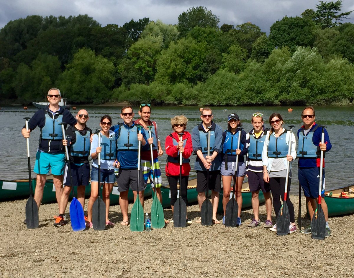 Memories of a great Danos summer team building day - canoeing down the Thames!
