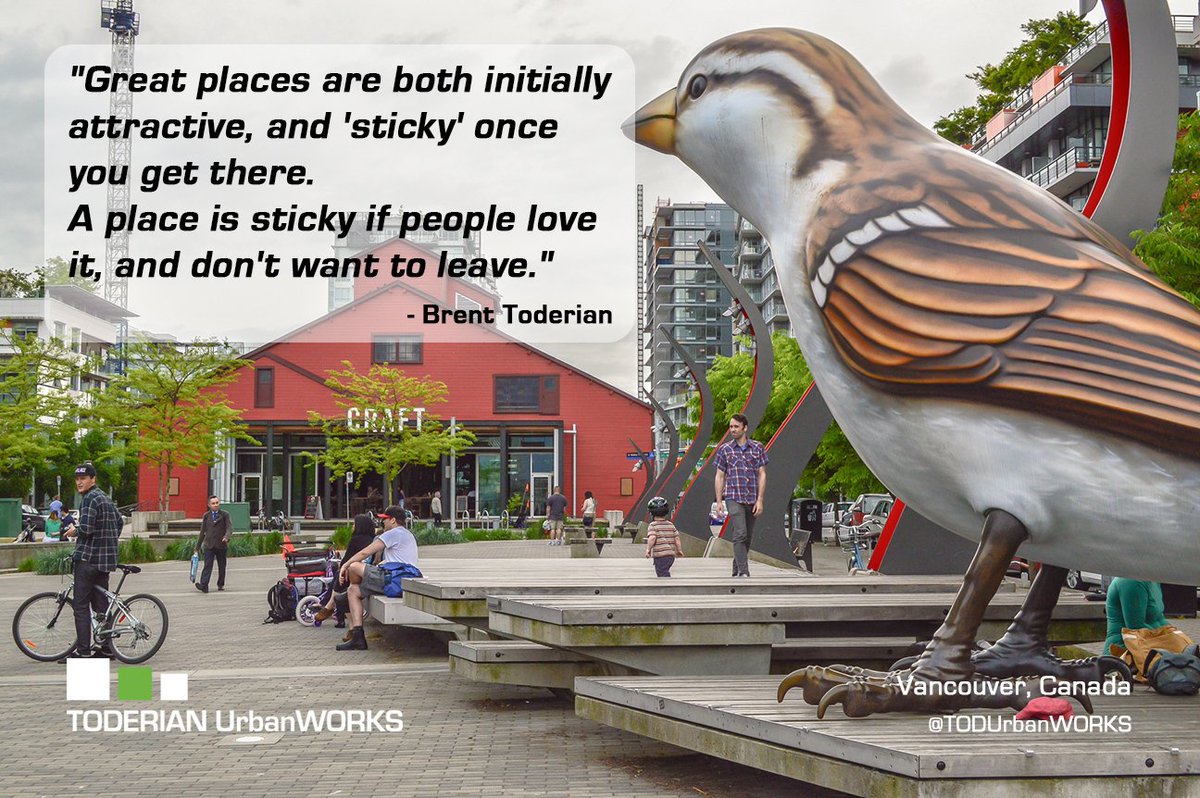 BrentToderian's tweet photo. Success isn't just about how many people come to a street or place. It's about how much they want to stay. #stickystreets #stickyspaces https://t.co/EaHY2j0dHU