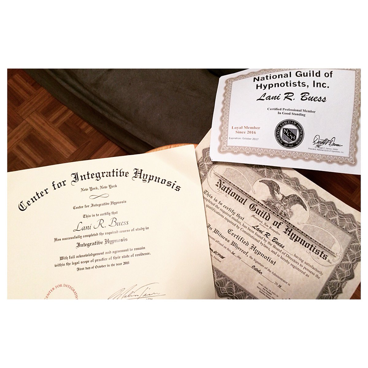 CoachLaniB's tweet photo. Completed my new studies. #hypnosis #NLP #neuroscience #melissatiers #integrativehypnosis #mind #unconscious https://t.co/DGkLrv0gNR
