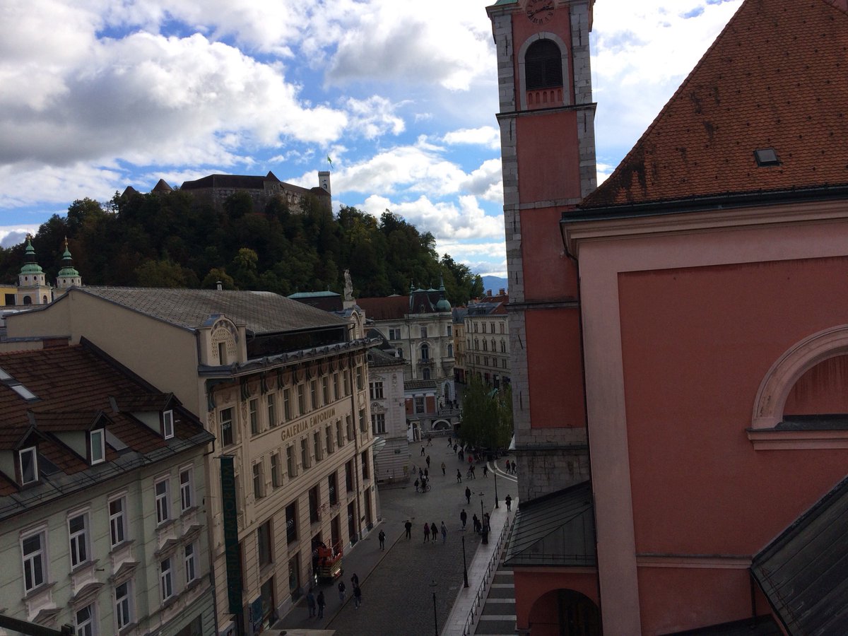 The view from our room in Ljubljana at @GrandHotelUnion - So pretty! Room tour on #snapchat (Username: theygetaround)